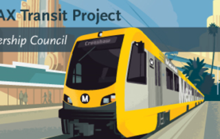 Drawing of Crenshaw metro train