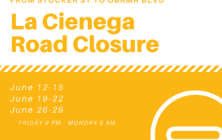 La Cienega Road Closures