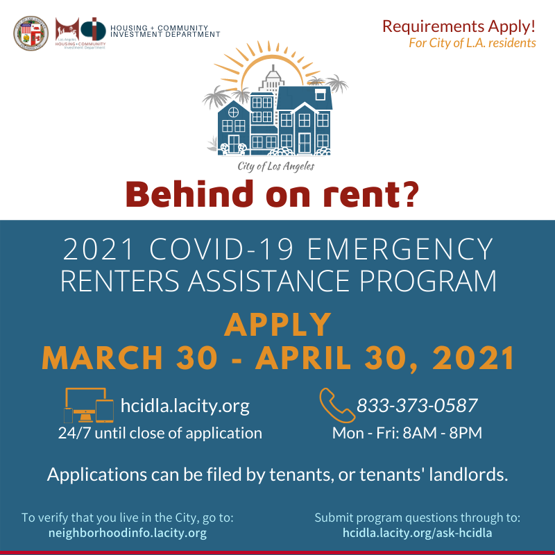 Rental Assistance Opens March 30