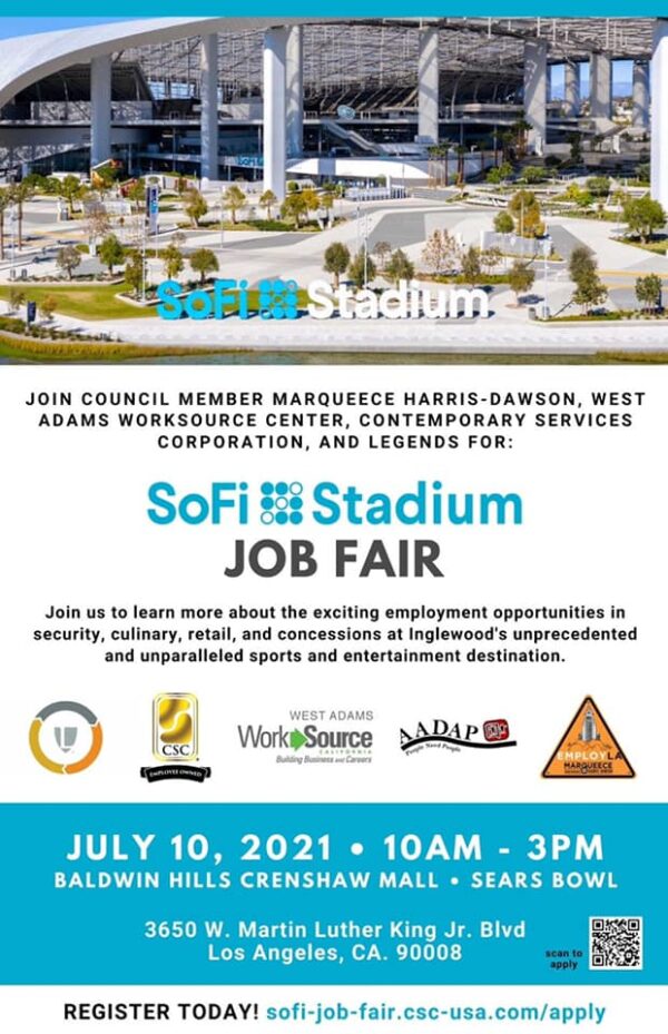 SoFi Stadium Job Fair Park Mesa Heights Community Council