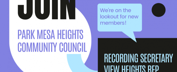 Join park mesa heights community council