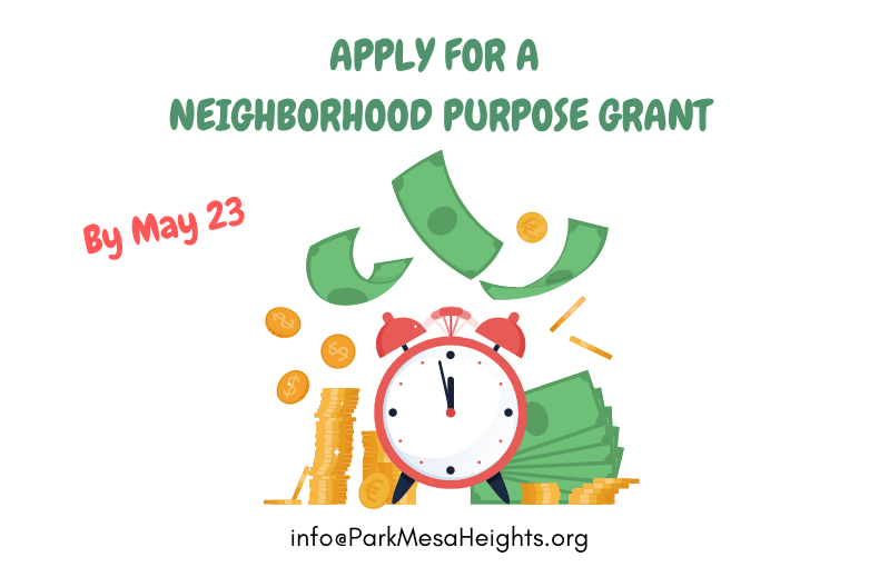 apply for a neighborhood purpose grant now