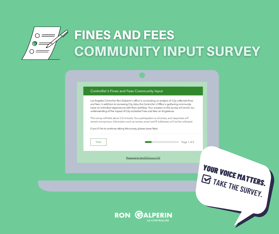 Controller Survey of Fines & Fees