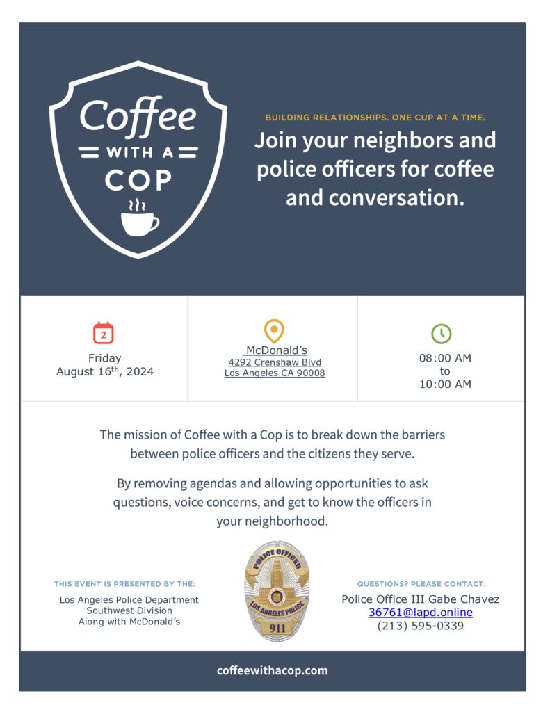 thumbnail of Coffee with a cop McDonalds