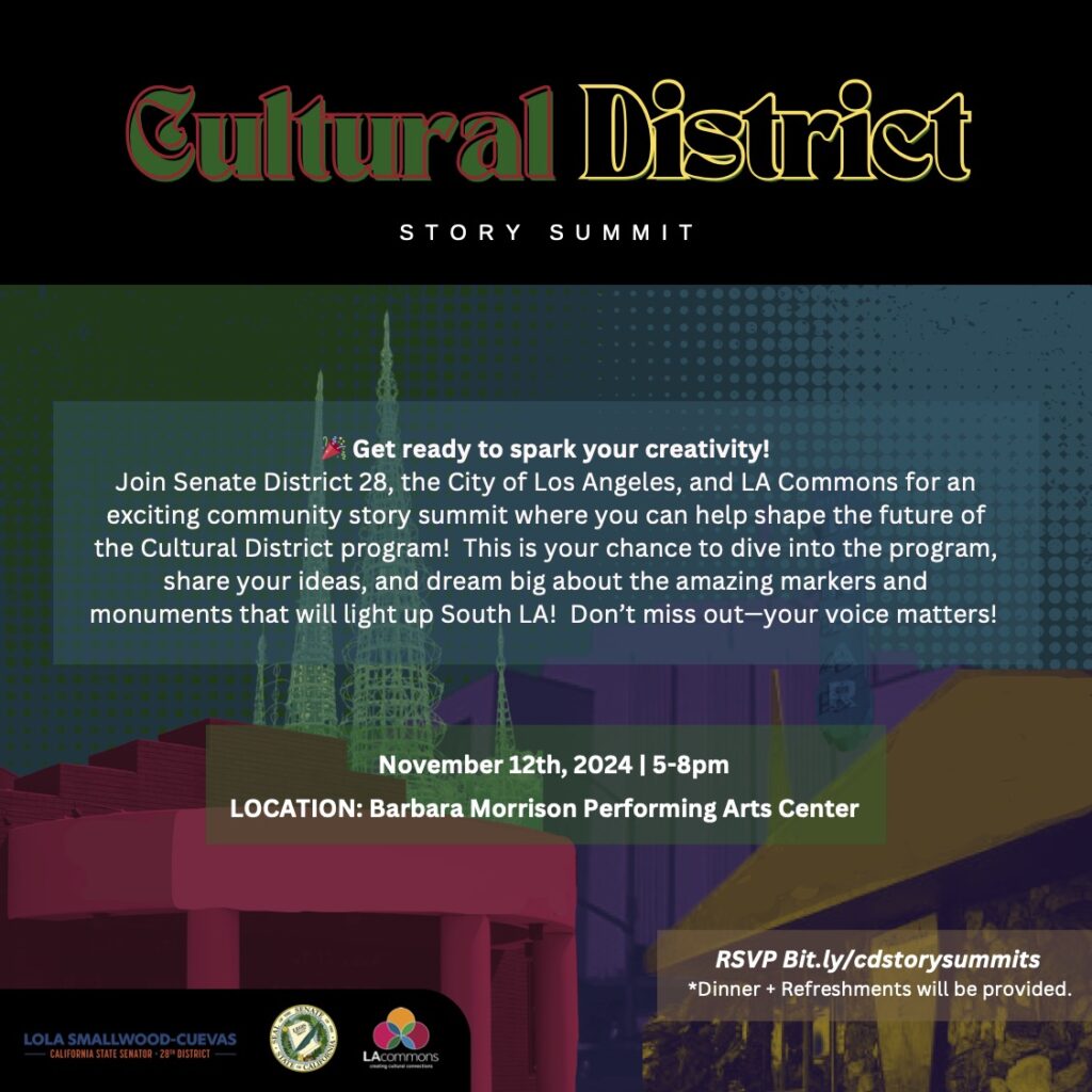 Cultiral District Story Summit BMPAC