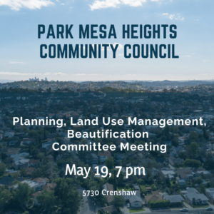 Park mesa heights community council plumb