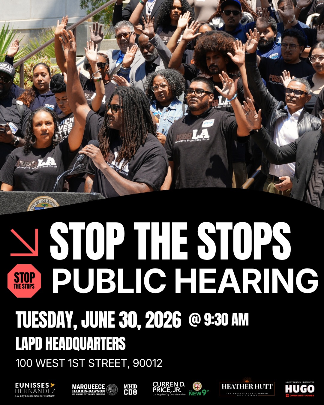 Stop the stops public hearing