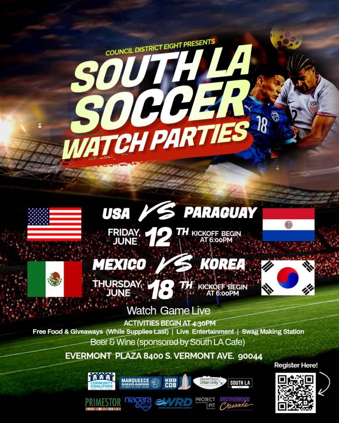 Watch parties at Evermont on June 12 and June 18